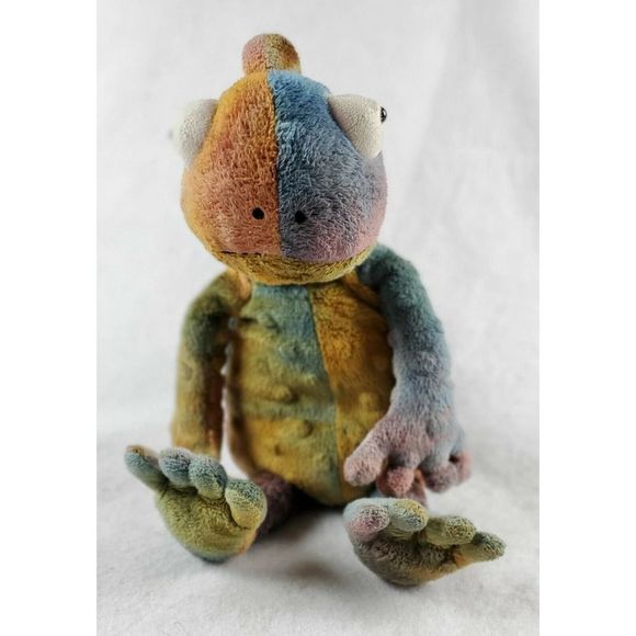 Jellycat Toys Jellycat Colin Chameleon Lizard Iguana 2 Tie Dye